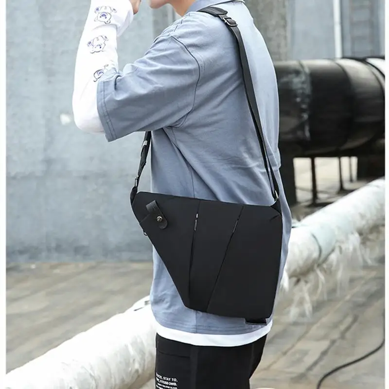 New Multifunction Chest Bags Anti Theft Single Crossobdy Bags for Men Waterproof Male Cross Body Messenger Bag Fanny Pack Sac - 5