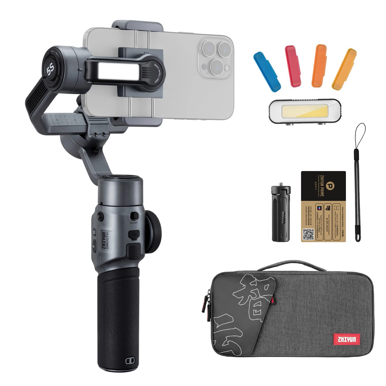 

Zhiyun Гладкий 5s 3-осевой карданный Ручной Стабилизатор для смартфонов iPhone 14 Pro Max 13 12 Xiaomi Huawei Samsung OnePlus