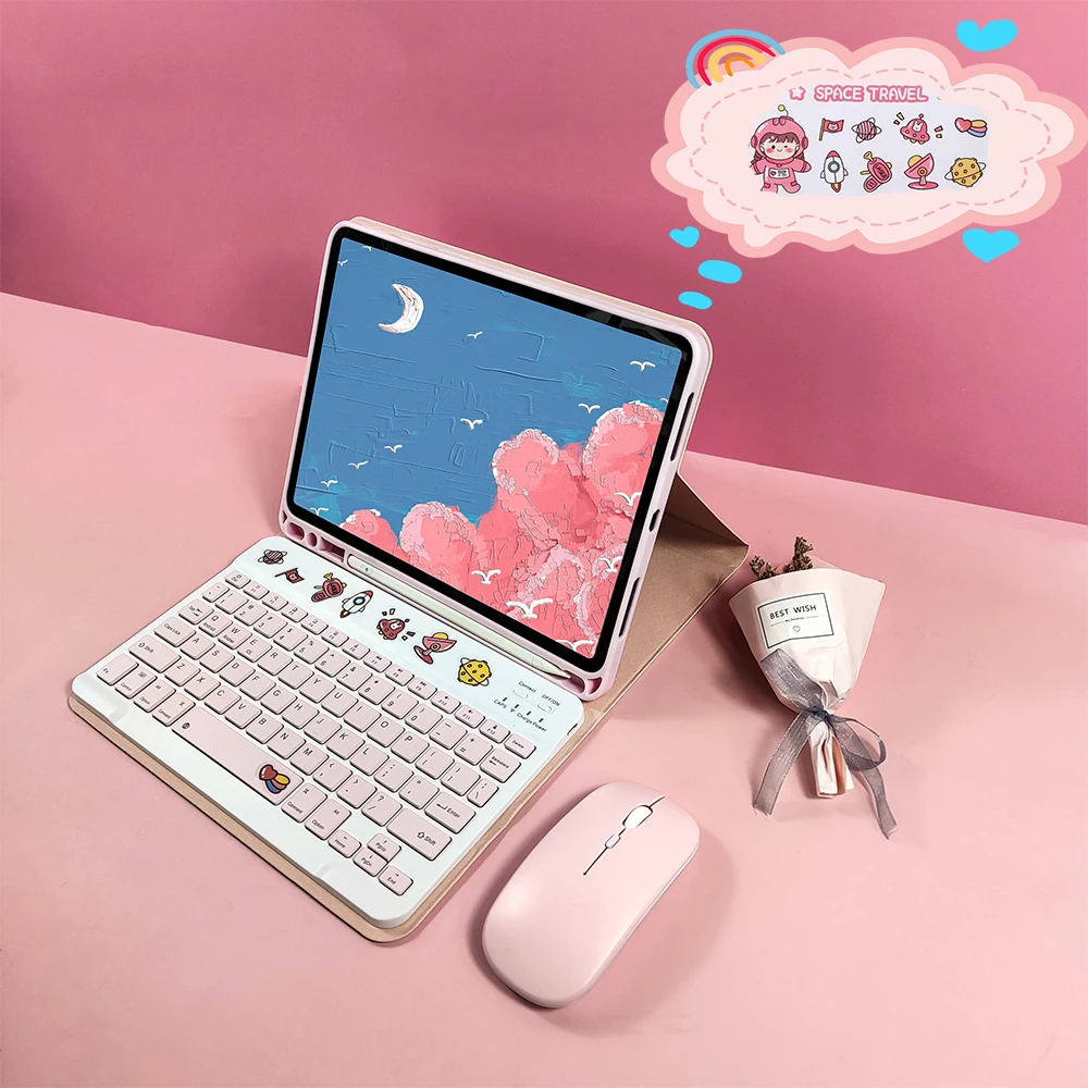 Per Custodia Per Tastiera Wireless 2022 Ipad Air 5 10.9 "Cover 9Th 8A Generazione Funda Magic Keyboard Per Ipad 10" 2 Air 2 Air1