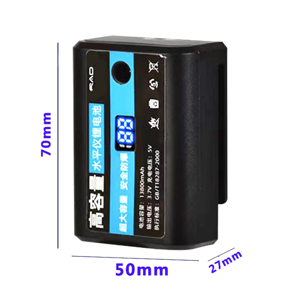 GRT Laser Level Meter 3.7V 12000 MAh Digital Lithium Battery for 8Line/12 Line/16 Line Strong Green Laser Level Nivel