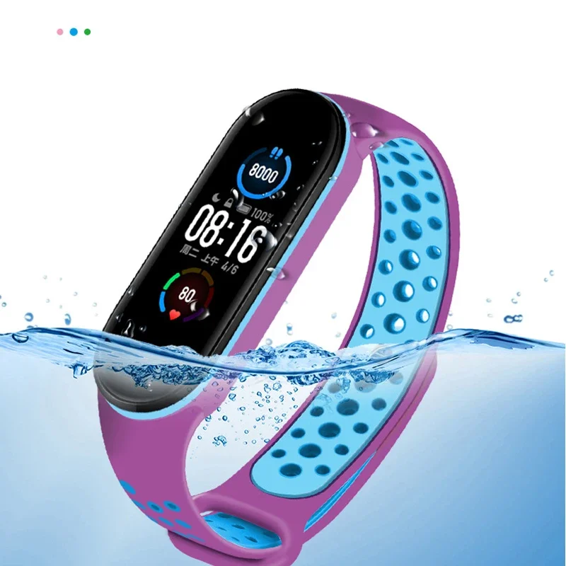 

Ремешок силиконовый для Mi band 7 6 5, сменный спортивный браслет для xiaomi Mi band 7