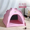 Pet Tent Bed Removable Cat Sofa Basket Canvas Semi-enclosed Cat House Dog Cave Hut Cat Sleeping Bed for Room Decor Pet Supplies 5