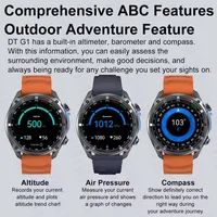 New Outdoor GPS Offline Map Men Smart Watch 1.43-inch AMOLED Corning Gorilla Screen 10ATM Waterproof Bluetooth Call Smartwatch 4