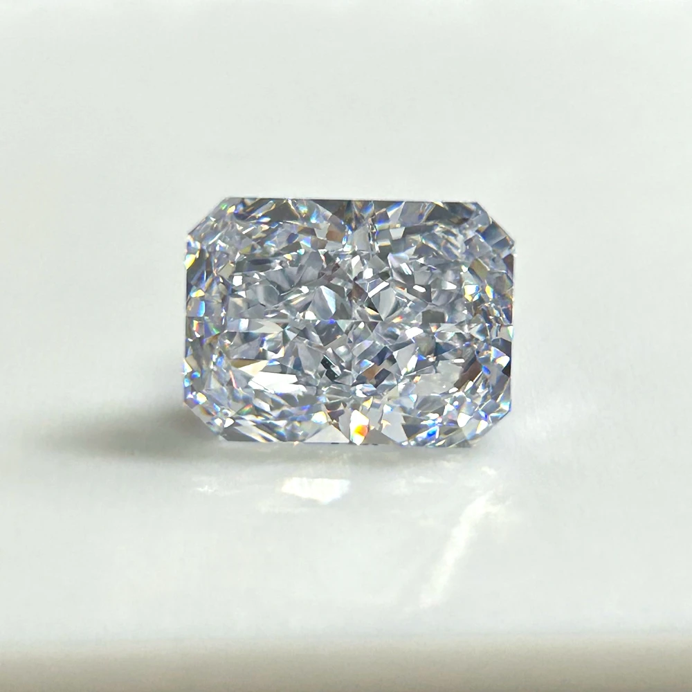 Meisidian 5x7mm~13x18mm GEMS New Products Hand Make CZ Diamond 8 Carat Octagon Iced Crushed Cut Cubic Zirconia Gemstone