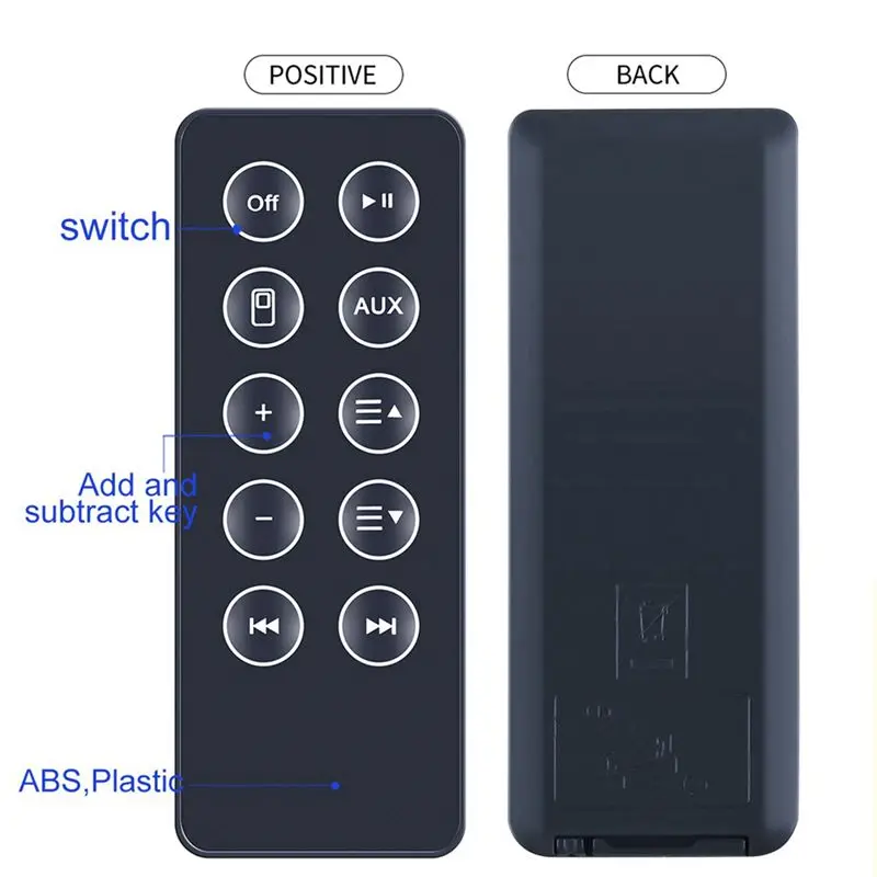 FFYY-20X Bose Sounddock 10 SD10 블루투스 호환 스피커 디지털 음악 시스템용 새 리모컨 교체품