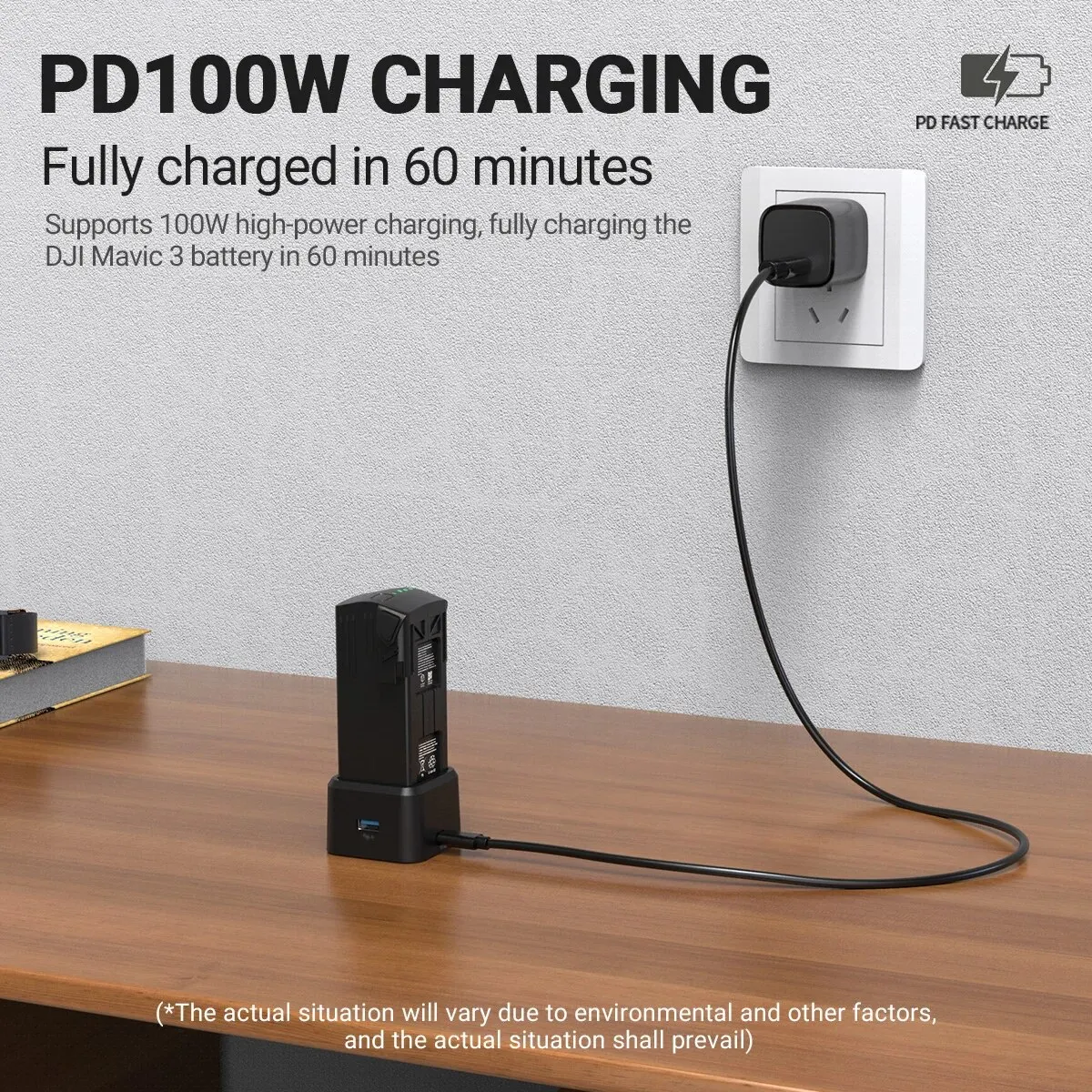 DJI Mavic 3 Battery Charging Hub USB-C Power Adapter 100W Fast Charger drone battery charger for Intelligent Flight Battery Accessory for Drone
