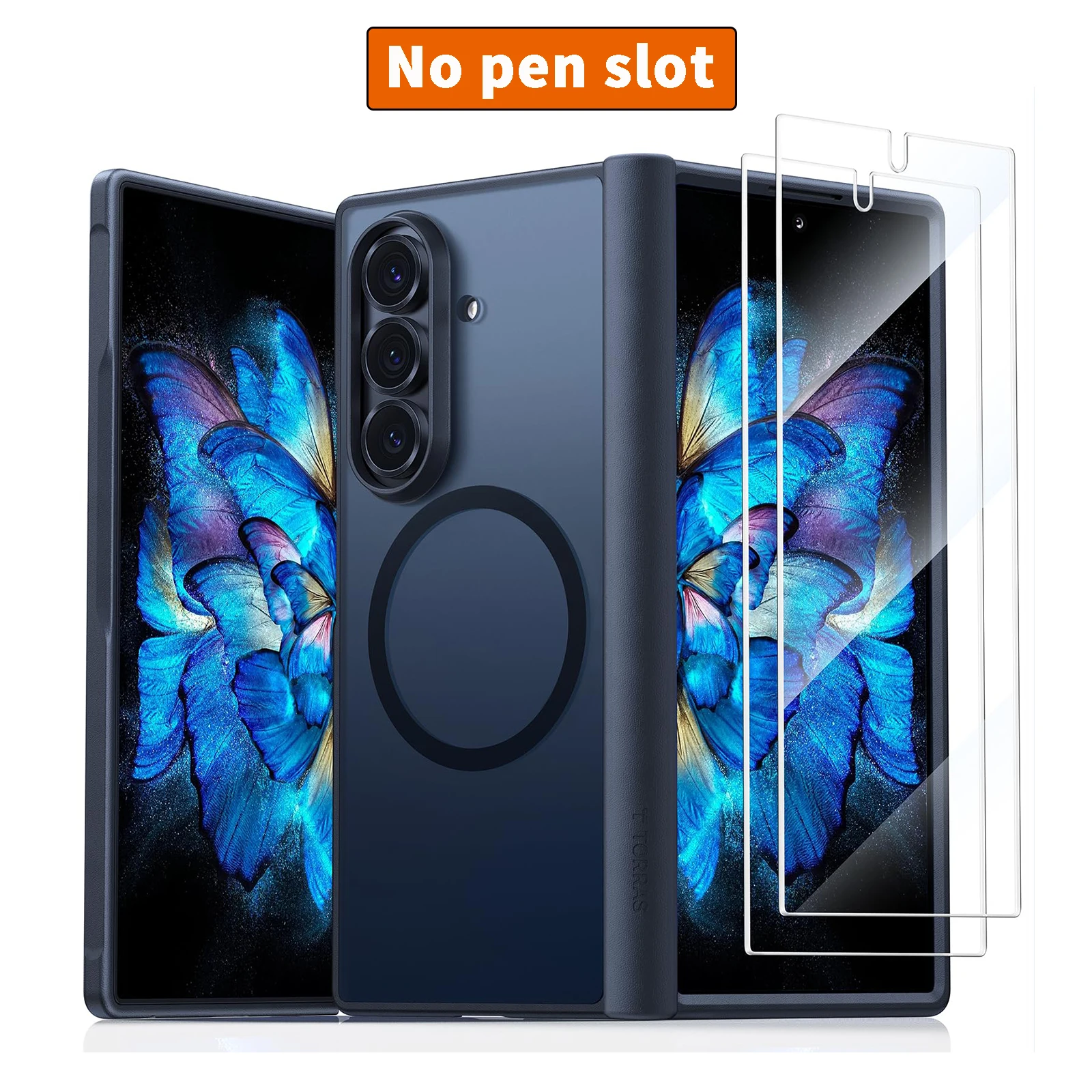 TORRAS Samsung Galaxy Z Fold 7 ケース 磁気耐衝撃 2 個のスクリーン