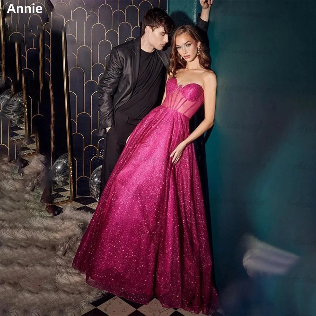 

Annie Sequin Strapless Herringbone Delicate Ball Gownفساتين مناسبة رسمية
