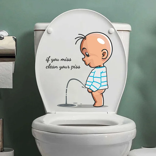 Funny Warning Toilet Stickers: Adding Humor to Your Bathroom Experience