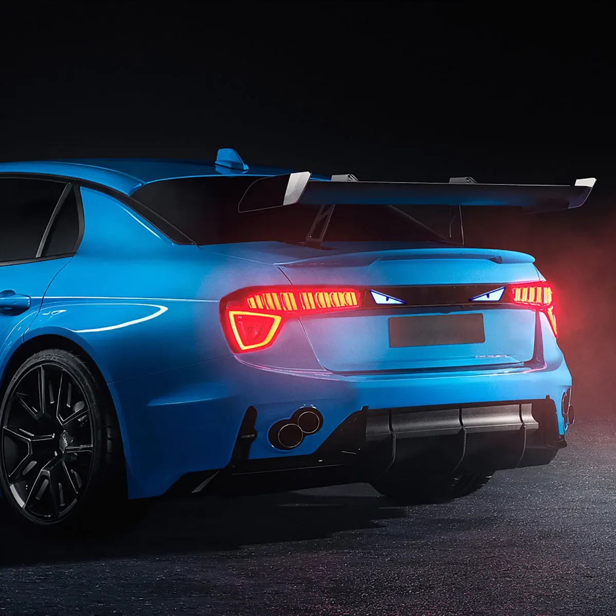 Car LED Devil Eyes Light Universal Demon Eyes Headlight Motorcycle Mini Turn Signal Flasher Tail Lamp Auto Decoration Lights