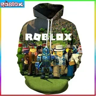 Hooded Sweater ROBLOX Digital Printing Hooded Pullover Couple Fashion Trendy Men Birthday Gift for Girls Kids Boys