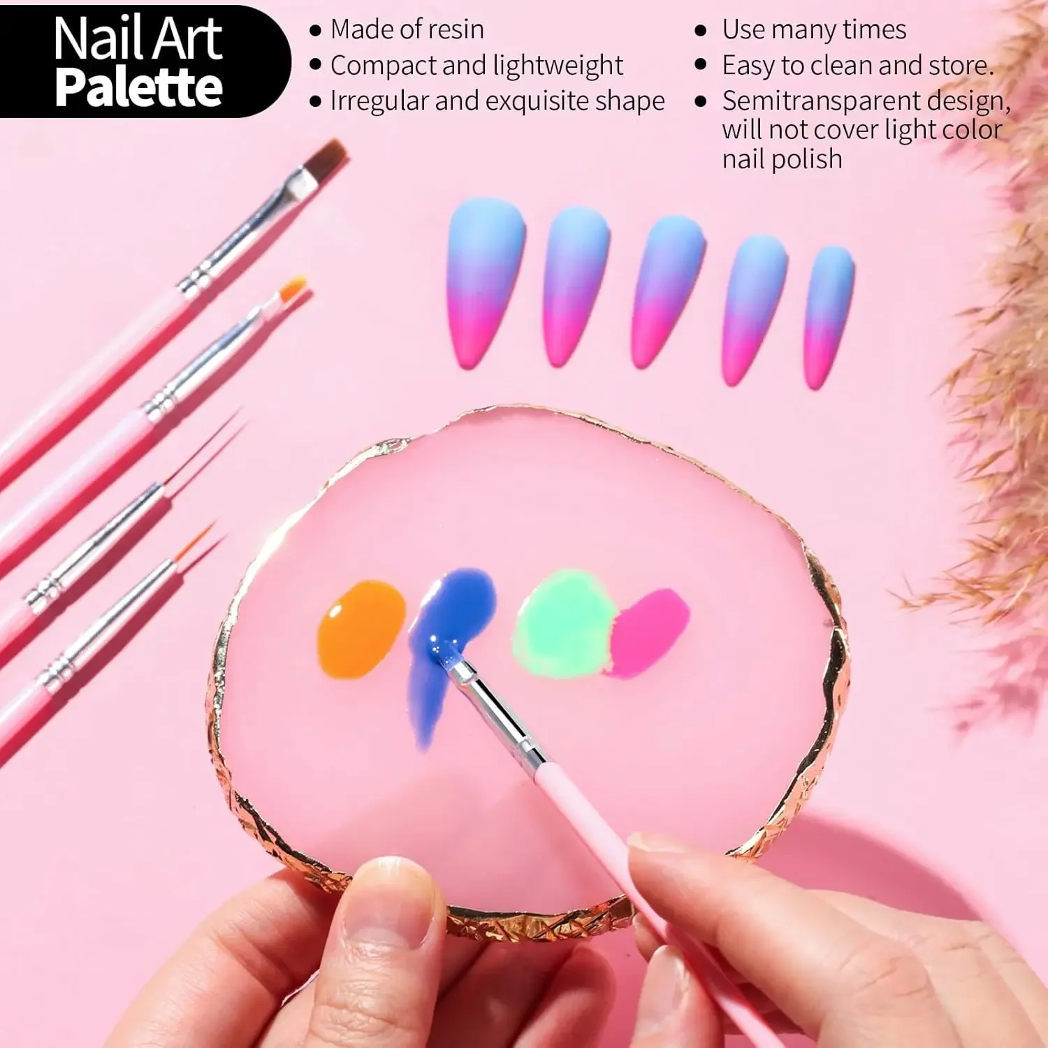 Professional Nail Art Kit: Complete with Brushes, Dotting Pens, Holders & Essential Tools. Perfect for Salon Pros & Home DIY - 3