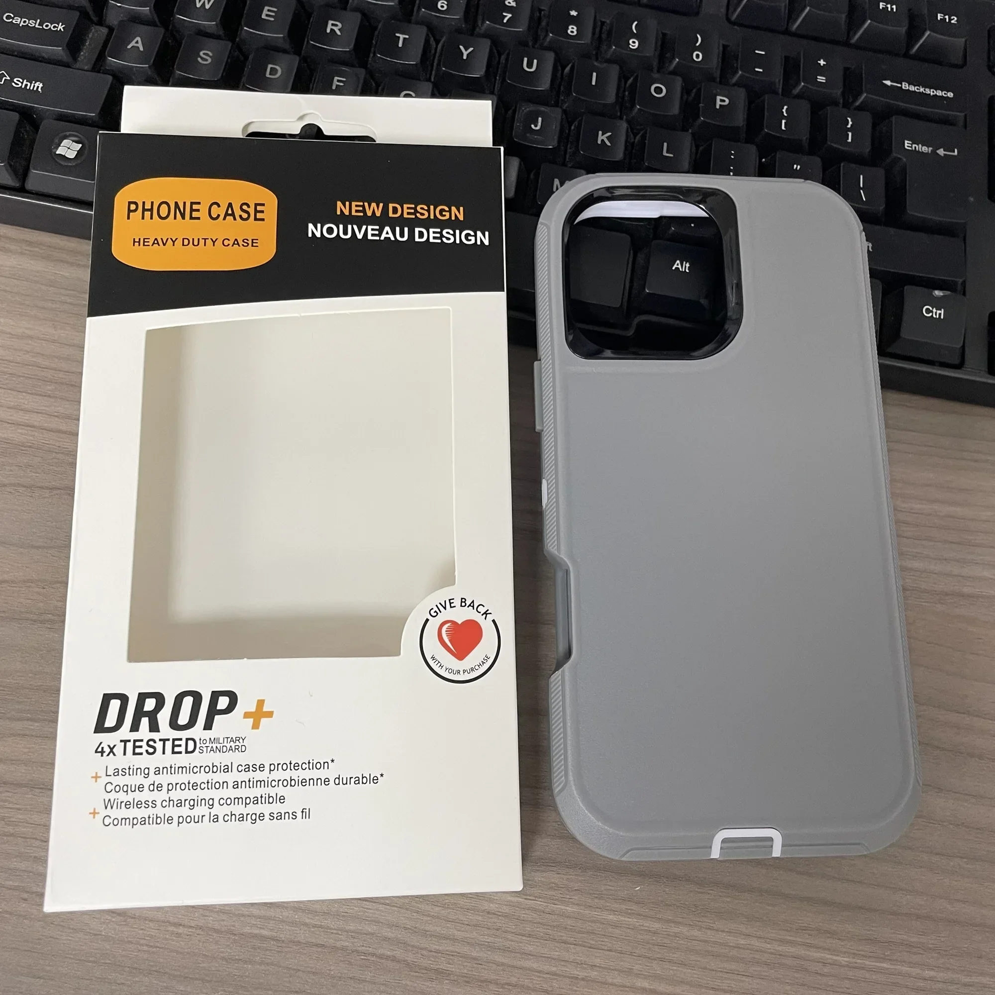 Dual Layer Heavy-Duty Shockproof Rugged Phone Case with Box