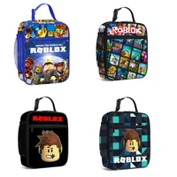 The New ROBLOX Game Peripheral Two-dimensional Lunch Bag Primary and Secondary School Children Animation Ice Bag Box Lunch Bag 1