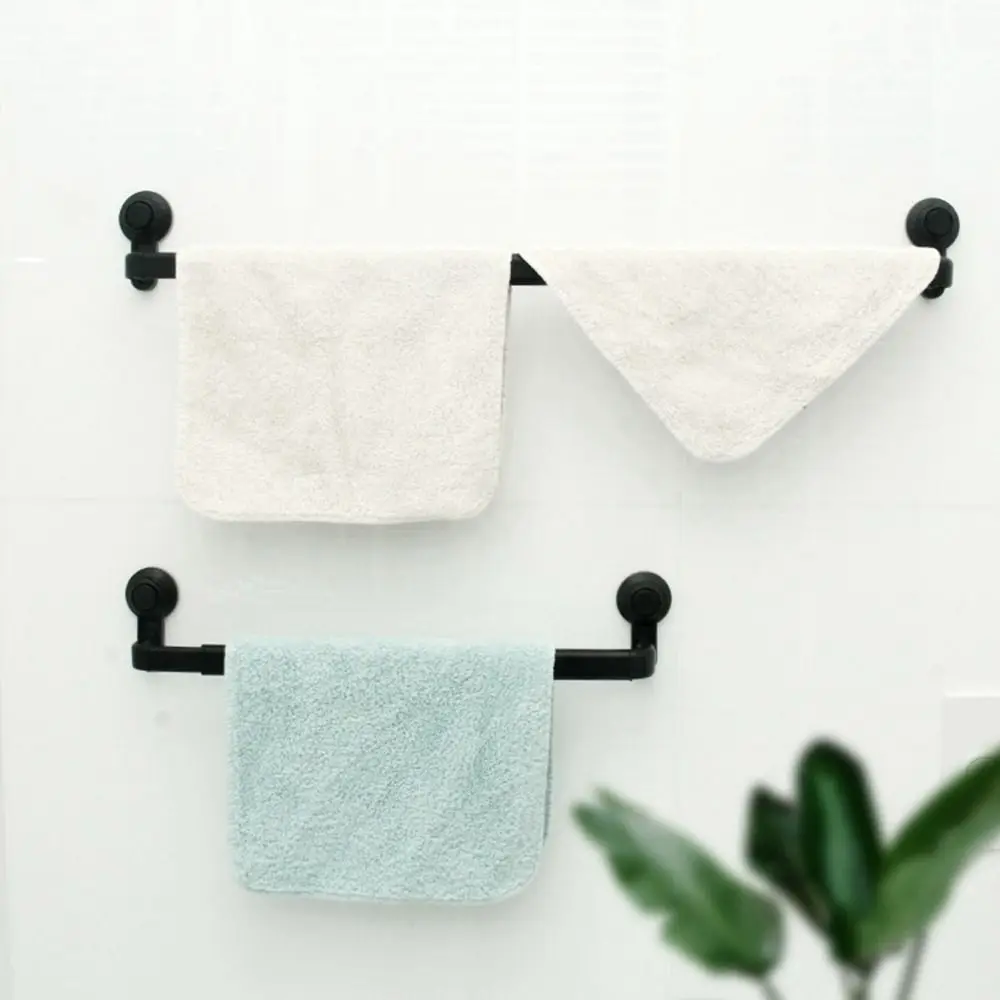 

Non-punching Vacuum Suction Cup Towel Rack Wall Mounted Aluminum Alloy Towel Holders Retractable Seamless Single Pole Towel Rack