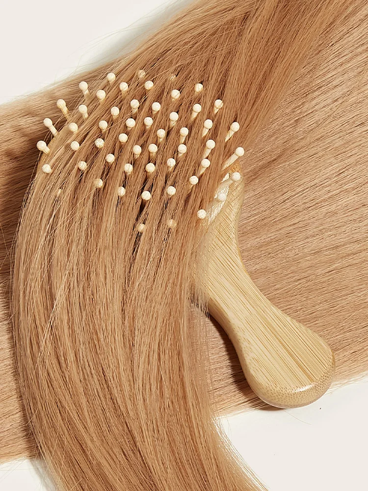 Cute Cat Hair Brush Nature Wooden Anti-Static Detangle Brush Hair Scalp Massage Comb Air Cushion Styling Tools for Child Girls curly hair brush hair brush comb hair comb hair comb set wooden handle brush