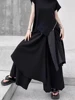 Pants Women Spring Japanese Style Folds High Waist Irregular Loose Breathable Comfortable Leisure Solid Full Length All-match 3