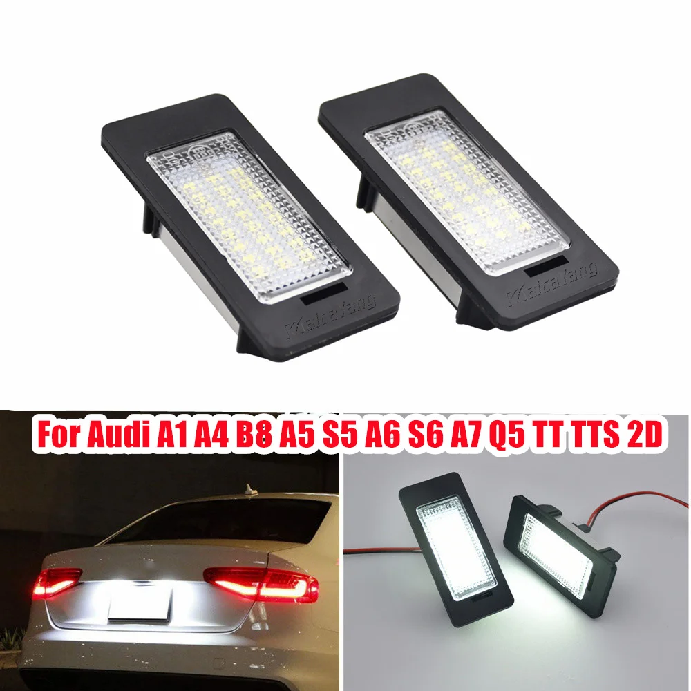2PCS Canbus ���� ���� LED ��ȣ�� ����Ʈ ȭ��Ʈ ��ȣ ���� �ƿ�� A1 A4 B8 A5 S5 A6 S6 A7 5D Q5 TT TTS TTRS RS5 2D