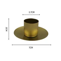 1pcs Candle Holder Metal Candlestick Desktop Decor Wedding Party Festival Candelabra 7*3*2.7cm 10*3*2.7cm Home Suplies 3