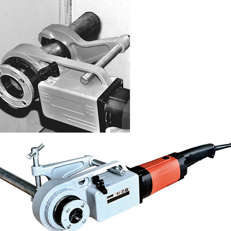 

Hand Held Threading Machine 1 Inch Electric Threading Locomotive Threading Machine Open Thread Cutter SQ25 AC Power Supply YZ