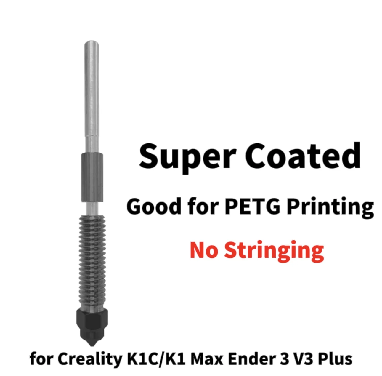 Superbeschichteter Creality K1C/K1 Max/Ender-3 V3 Plus 3D-Drucker Schnellwechsel-Düsenkopf Ideal für PETG-Druck