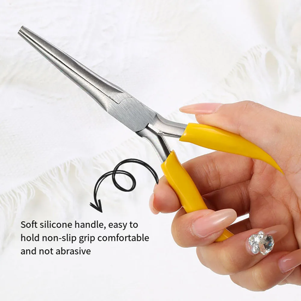 New Nail Art Shaping Tweezers Quick Building Extension Tips Clips UV Gel C Curve Pinching Manicure Tools Acrylic Nails Pincher 5