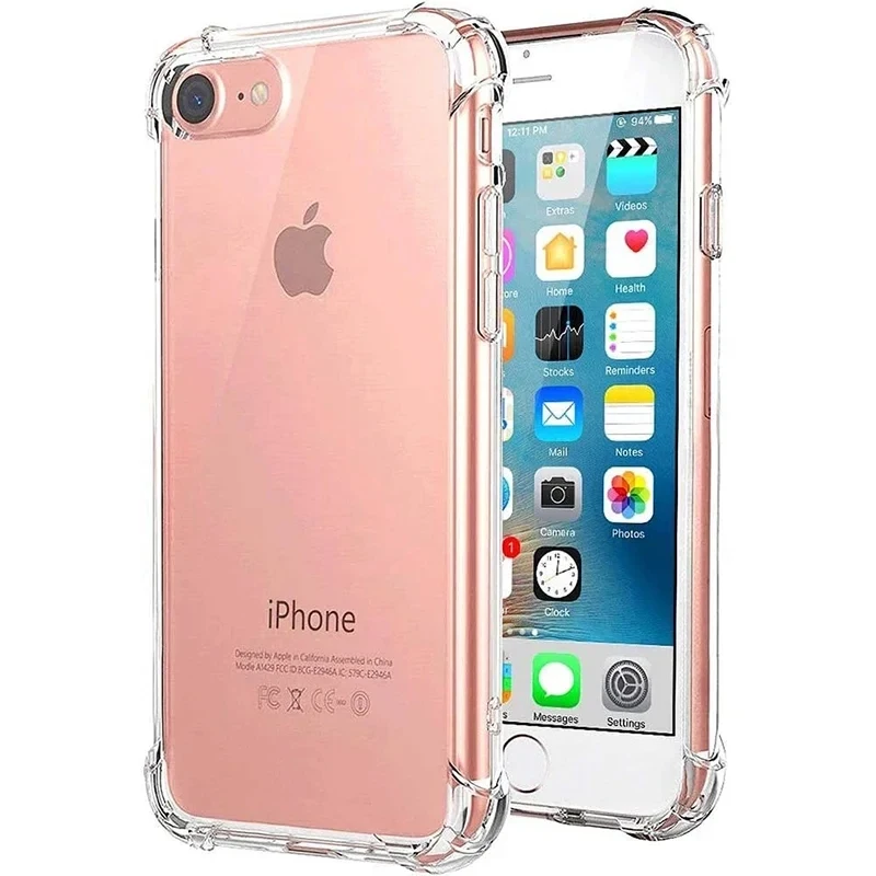 Shockproof Transparent Soft TPU Smartphone Case - Durable Back Cover