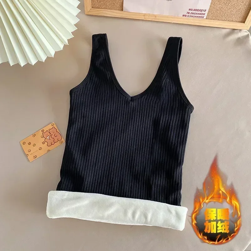 Women's Lace Thermal Underwear Vest - Winter Warmth Intimate Top