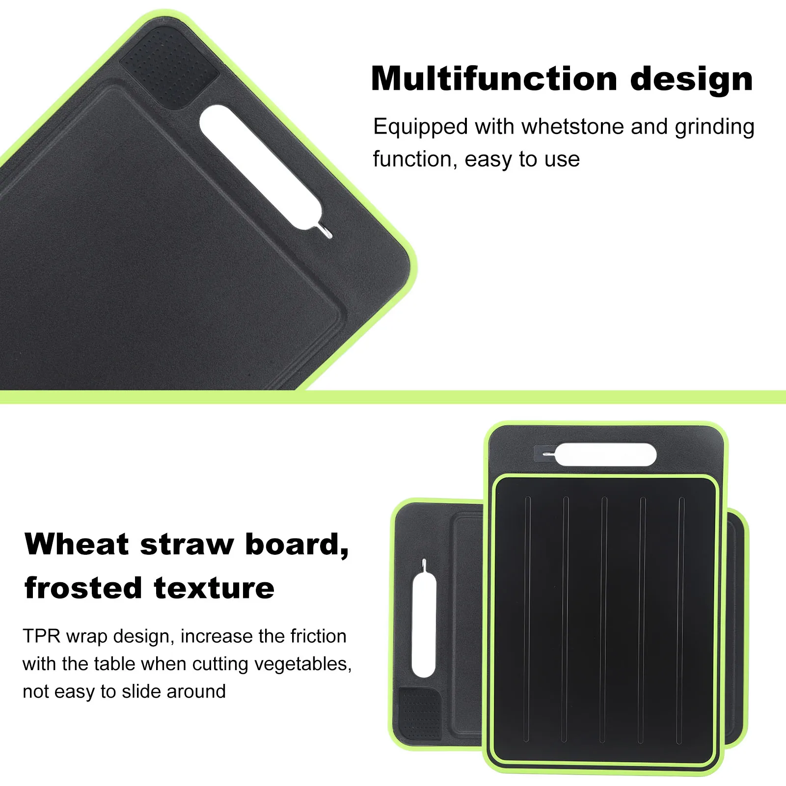 Double Sided Cutting Board PP TPR Anti Slip 2 In 1 Meat Defroster Tray Dishwasher Safe Defrosting Cutting Board For Home Kitchen images - 6