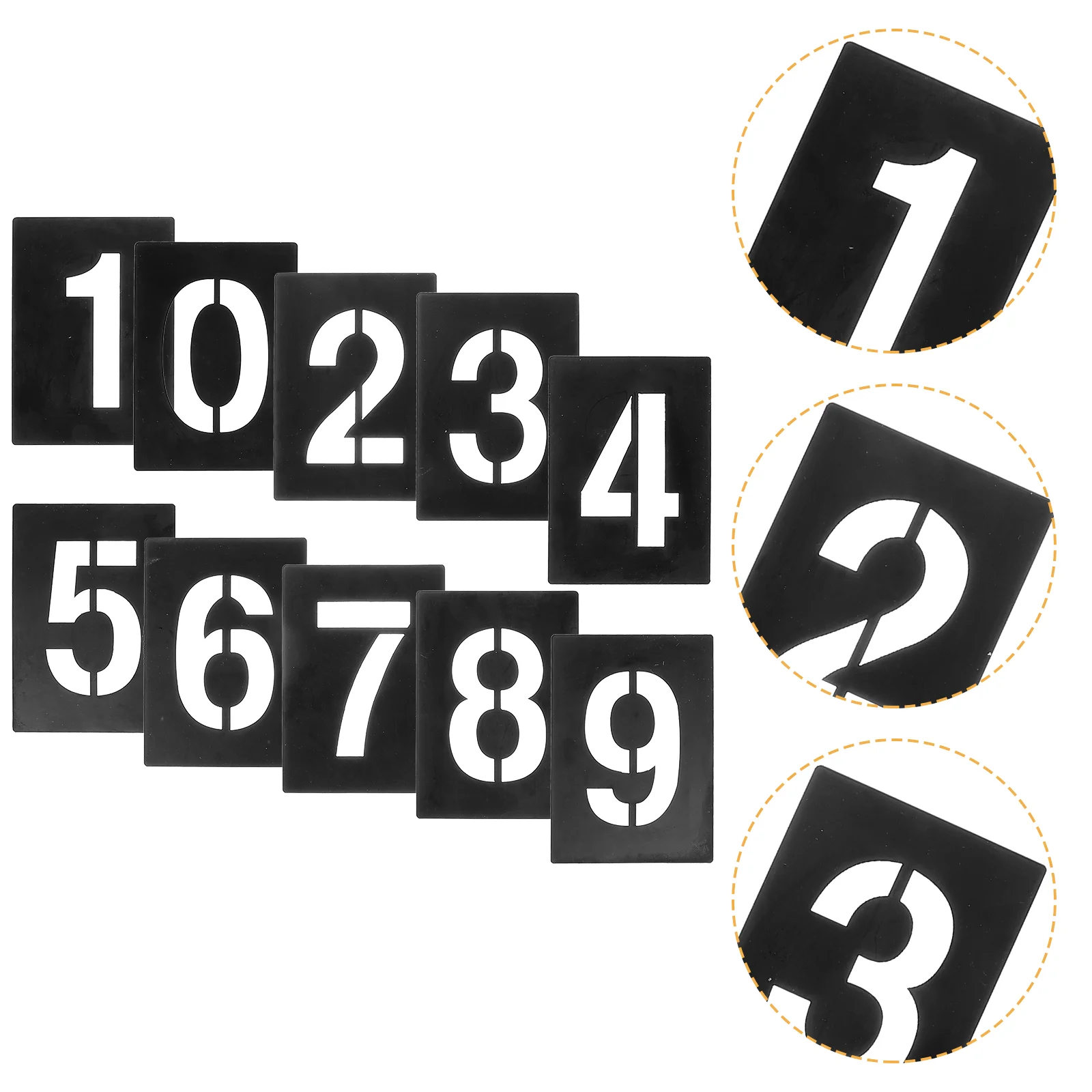 

1 Set Number Stencil Large Stencil Wood Signs DIY Numbers 0-9 Painting Template