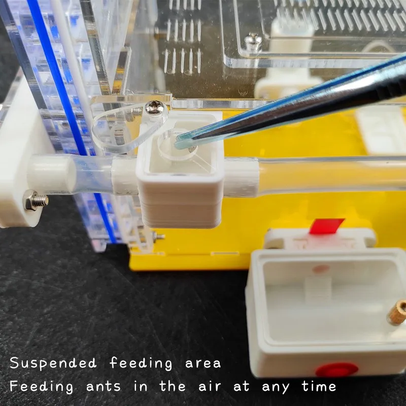 T 디자인 DIY 개미 농장, 먹이 공간, 아크릴 개미 둥지, 곤충 개미집 빌라 개미집, 애완동물 작업장 매니아 하우스, 집 개미 호텔