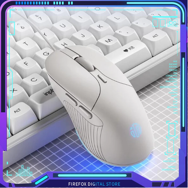 

Мышь Компьютерная Inphic B2 Проводная Бесшумная, 8800dpi