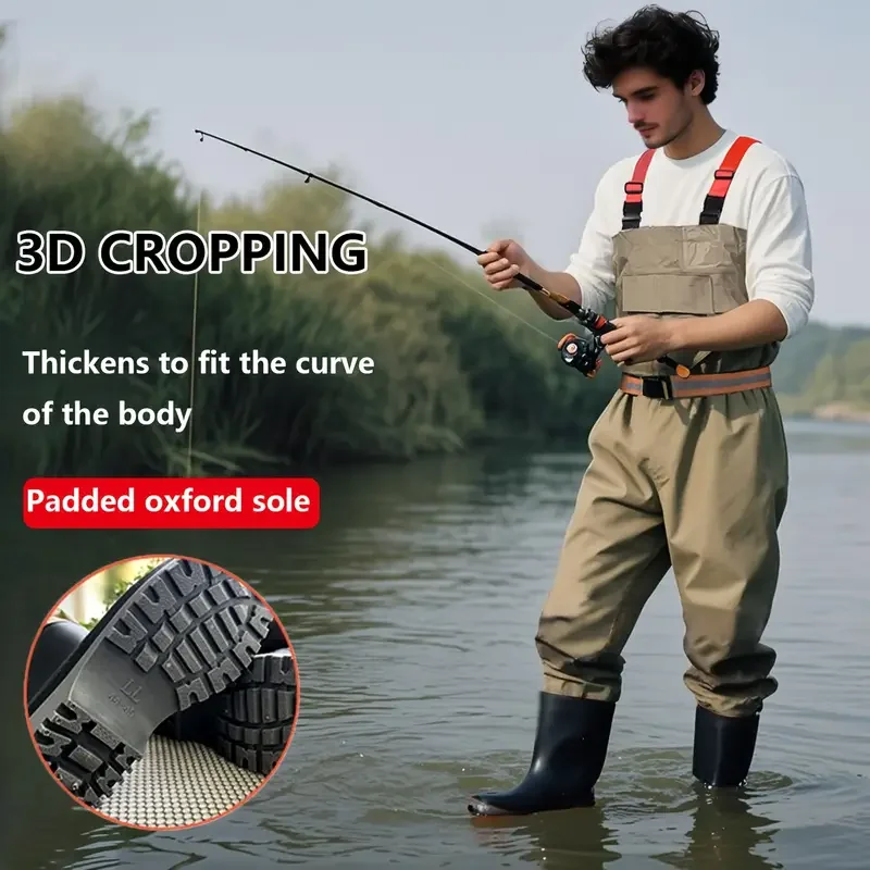 Pantalon de pêche épais en nylon imperméable combinaison intégrale vêtement technique pêche