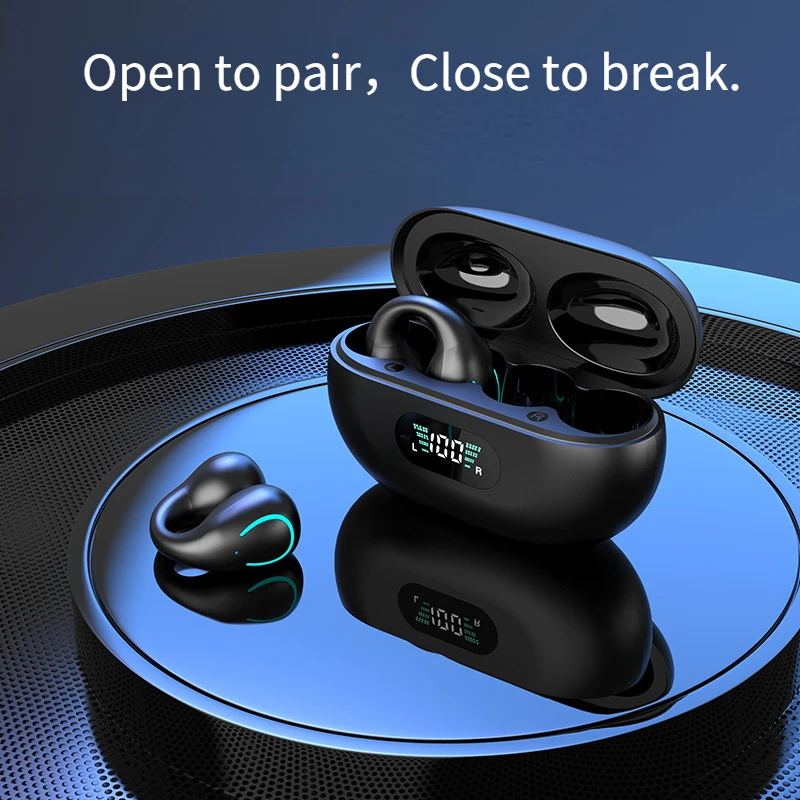 Q71-Bluetooth 5.2ワイヤレスヘッドフォン,骨伝導イヤホン