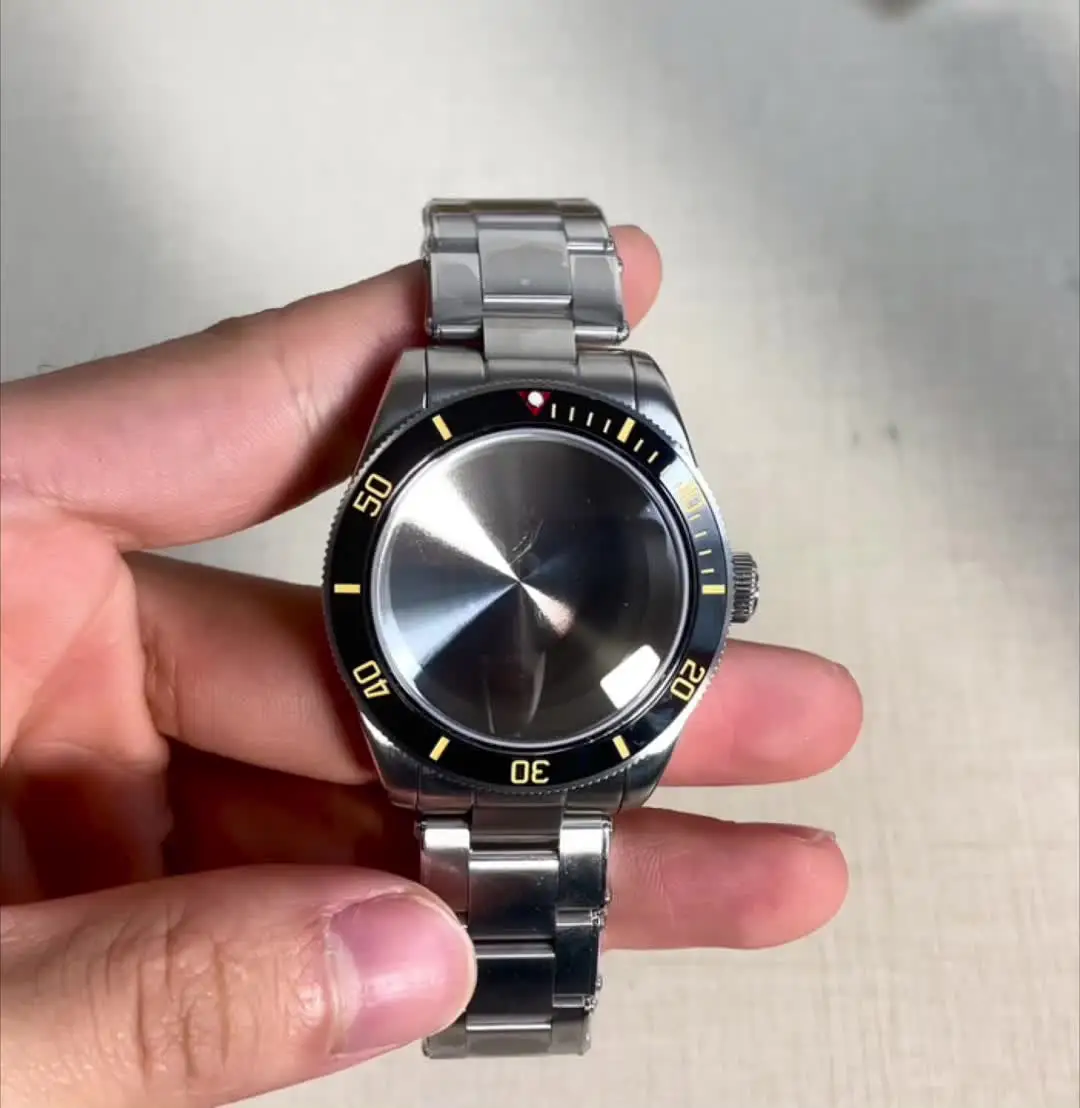 Orologio Da Parete Milan Cassa Orologio 40mm Sterile Lunetta Ceramica - Per Movimenti NH35/36, Vetro Zaffiro, Cinturino 20mm Philip Watch Diver