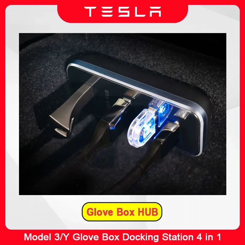 

Док-станция Tesla Model 3 Y с портами USB Type-C и USB Type-C