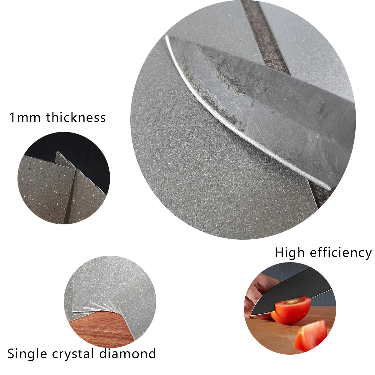 Kitchen Knife Diamond Sharpening Stone plate 80# 200# 500# 800# 1000# Sy Tools