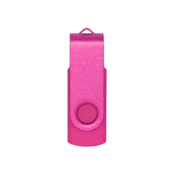 High - Capacity USB Metal Flash Drive - 4GB to 64GB Storage Options - 64 GB (Rose Red)