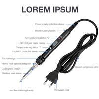 Temperature Electric Soldering Iron Kit 110V 220V 80W LCD Solder Welding Tools With XL830L Multimeter Welding Tool Kit 5