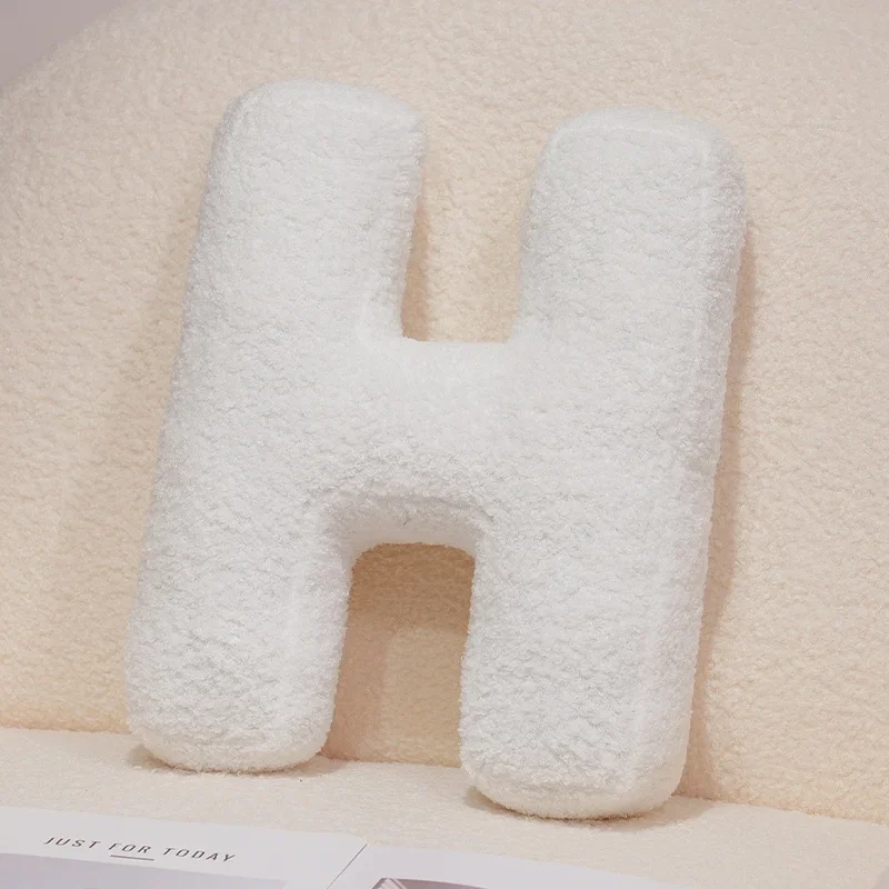 Handcrafted 26-Letter Throw Pillow - Decorative Party Gift for Bedroom and Baby Showers