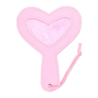 19cm Heart Shape Mini Paddle Riding Crops Flogger Horsewhips Spikes Leather Spanking Paddle Slapper Dressage Whips 2