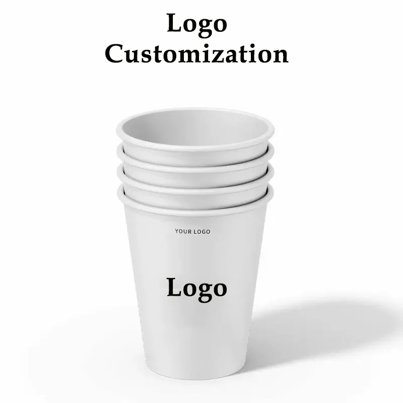 1000pcs Personalized Custom 2.5oz/50ml & 3oz/60ml Espresso Cup Disposable Tasting,9oz/250ml Paper Cups with Logo for Events
