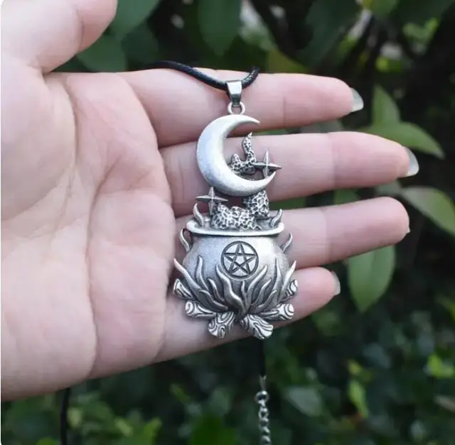 PeterStone: Besom Fairy Silver Pendant