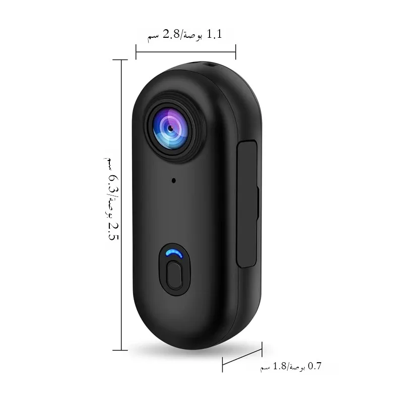 كاميرا رياضية للجسم UHD 4K 1080P يمكن ارتداؤها، كا...