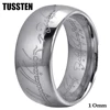 TUSSTEN-Alliance en Tungstène pour Homme et Femme, Bague Gravure Laser, Poli Bombé, Grande Fabrication, Coupe Confortable, Livraison Directe, 10mm