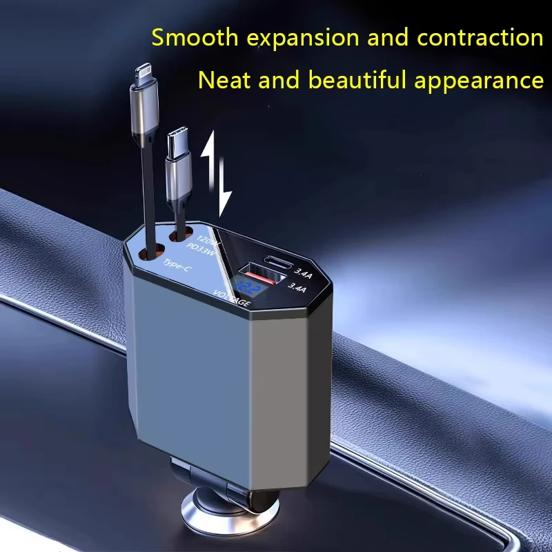 Car Charger PD QC3.0 USB C 100W