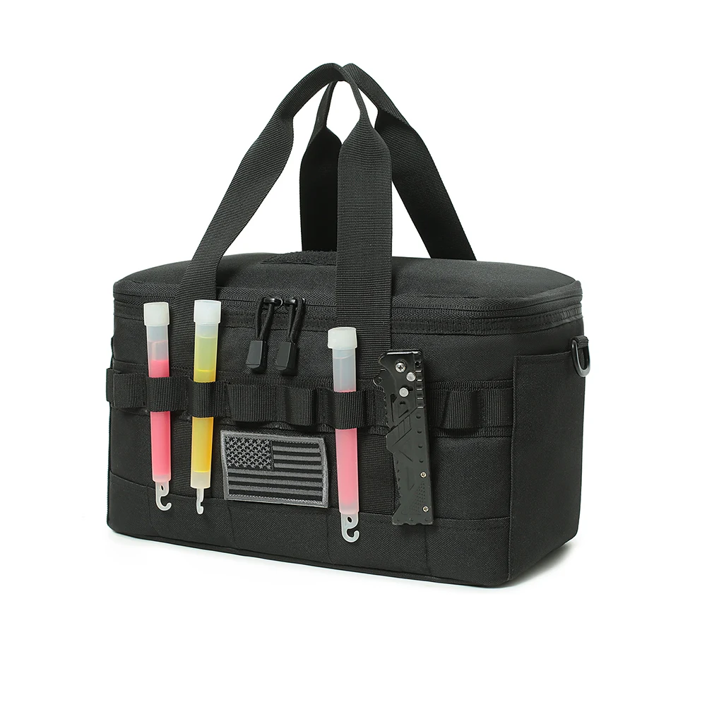Storage Bag Outdoor Camping Gas Tank Large Capacity Ground Nail Tool Gas Canister Picnic Cookware Utensils Kit