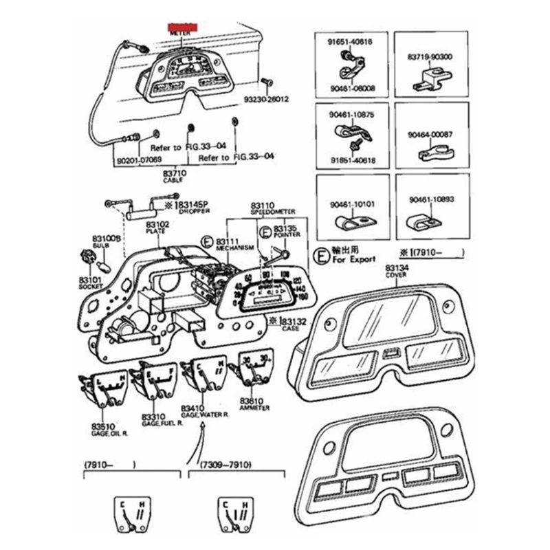  ü   Ŭ ÷ ÷ FJ40 FJ45 BJ40 1974-1980 83100-60180 8310060180  濭 