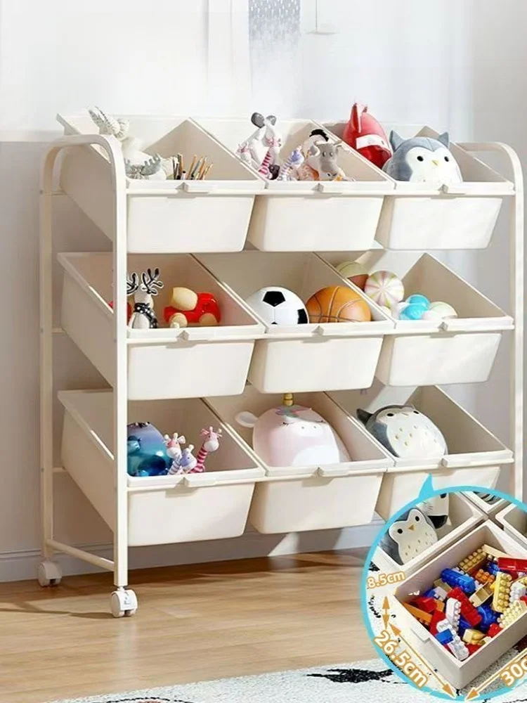 Children's Toy Storage Ra Stand Multi-layer Home Baby Storage Toy Organizer Simple Classin Sorting Box Storage Cabinet