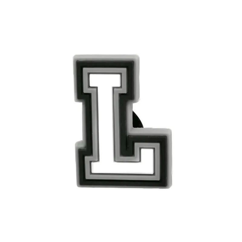 Wholesale PVC Shoe Accessories - White Letter Name Badges for Clogs, Pins, and Decorations